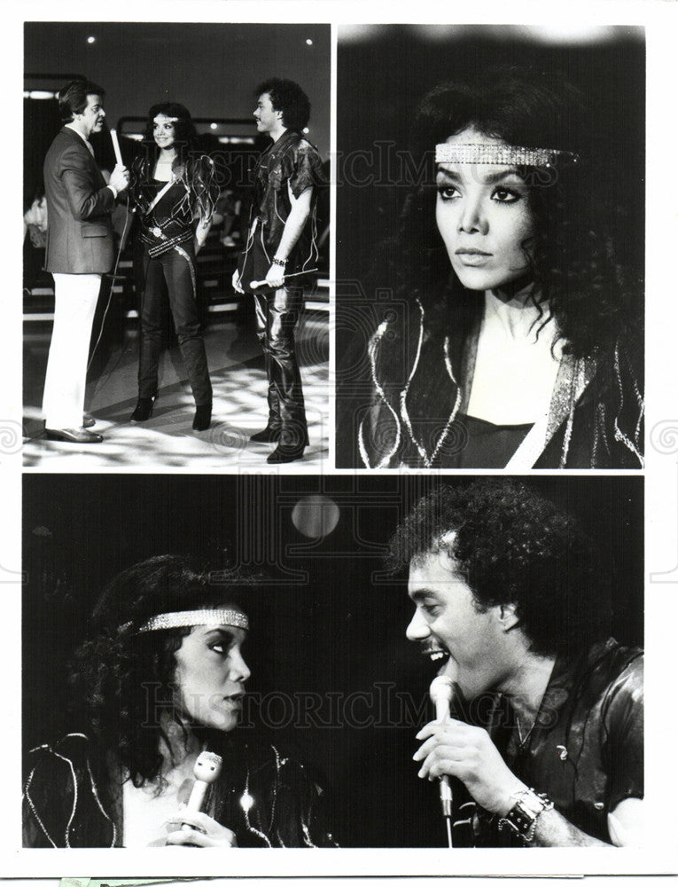 1984 Press Photo LaToya Jackson American Bandstand ABC - Historic Images