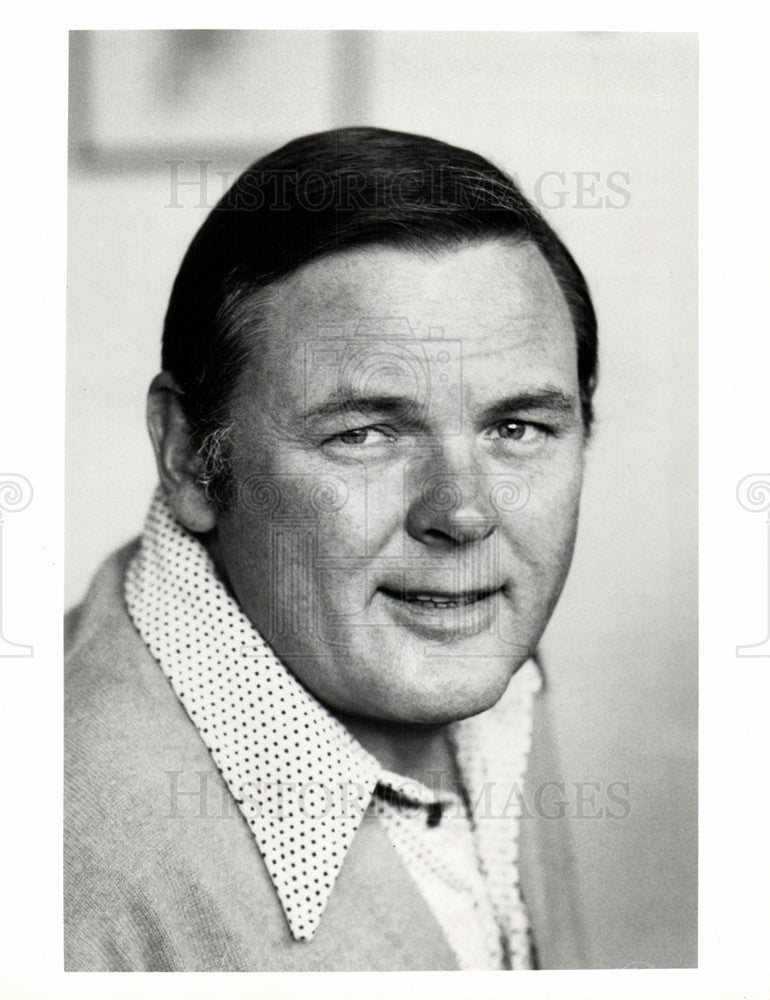 1977 Press Photo Keith Jackson ABC sportscaster - Historic Images