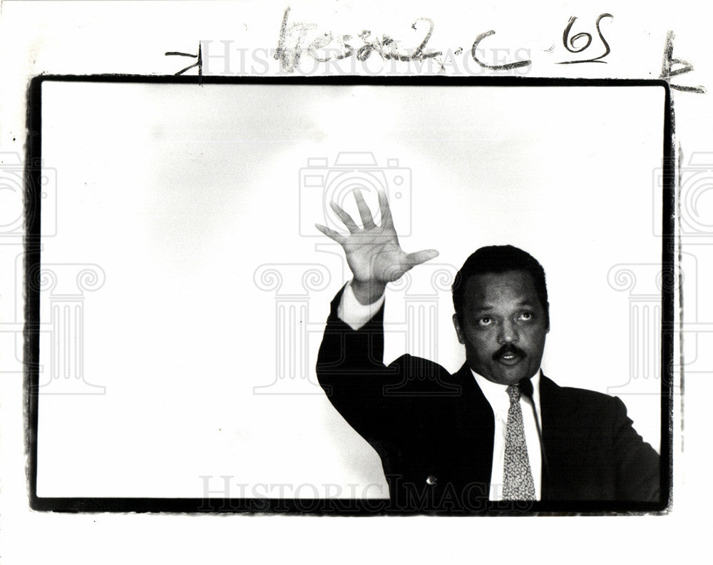 1992 Press Photo Jackson Bush Jesse Jackson Baptist - Historic Images