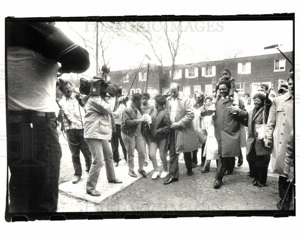 1988 Press Photo Jesse Jackson civil rights activist - Historic Images