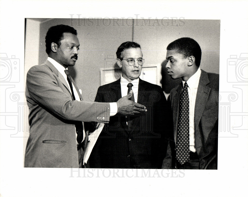 1987 Press Photo Jesse Jackson President - Historic Images