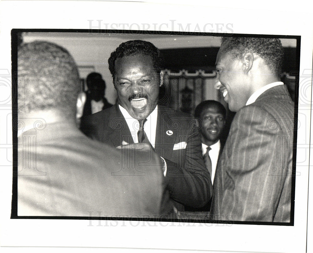 1987 Press Photo Jesse Jackson American civil rights - Historic Images