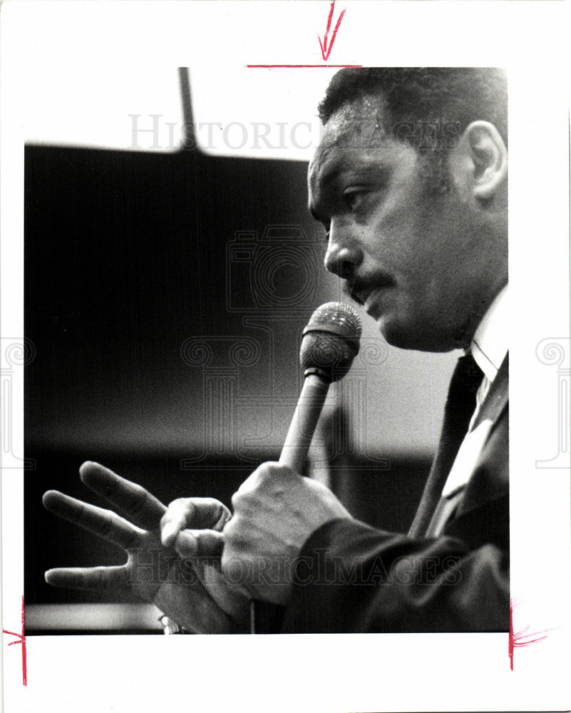 1993 Press Photo Jesse Jackson Civil Rights Activist - Historic Images