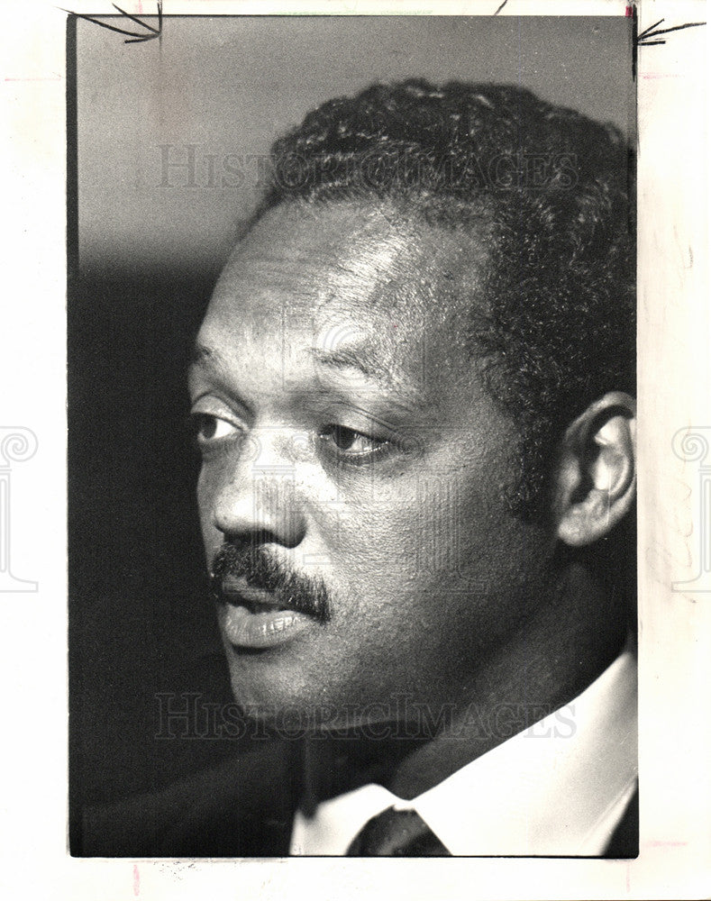 1987 Press Photo Jesse Jackson affirmative action - Historic Images