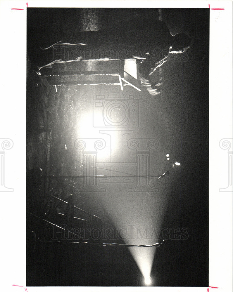 1987 Press Photo Jesse Jackson fund-raiser singer crowd - Historic Images