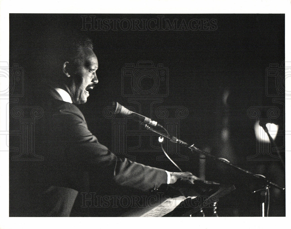 1987 Press Photo Jessie Jackson Aretha Franklin - Historic Images