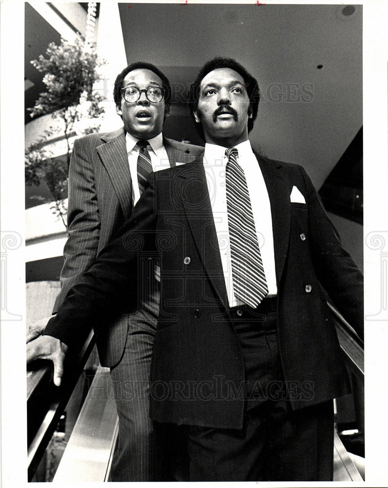 1983 Press Photo JESSE JACKSON DEMOCRATIC PRESIDENTIAL - Historic Images