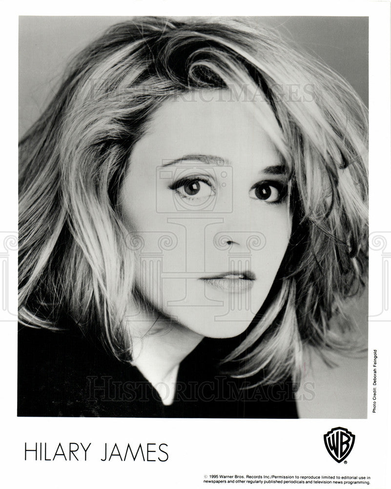 1995 Press Photo Hilary James British musician vocalist - Historic Images