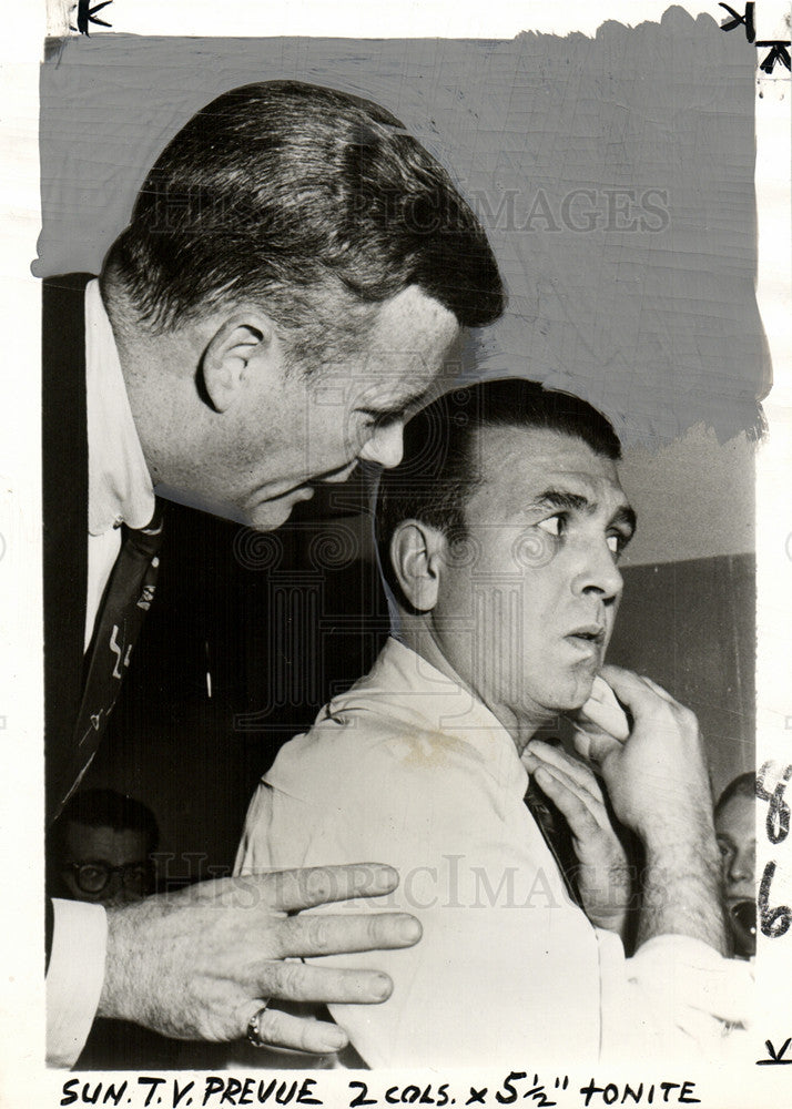 1955 Press Photo Dennis James, television - Historic Images