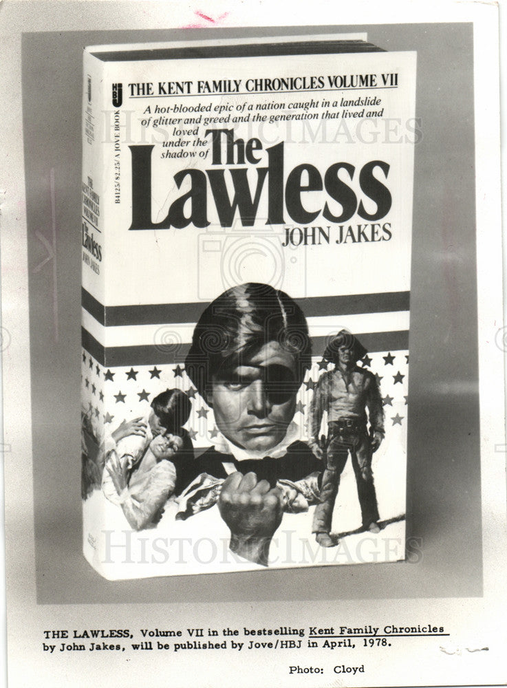 1978 Press Photo John Jakes  writer historical fiction - Historic Images