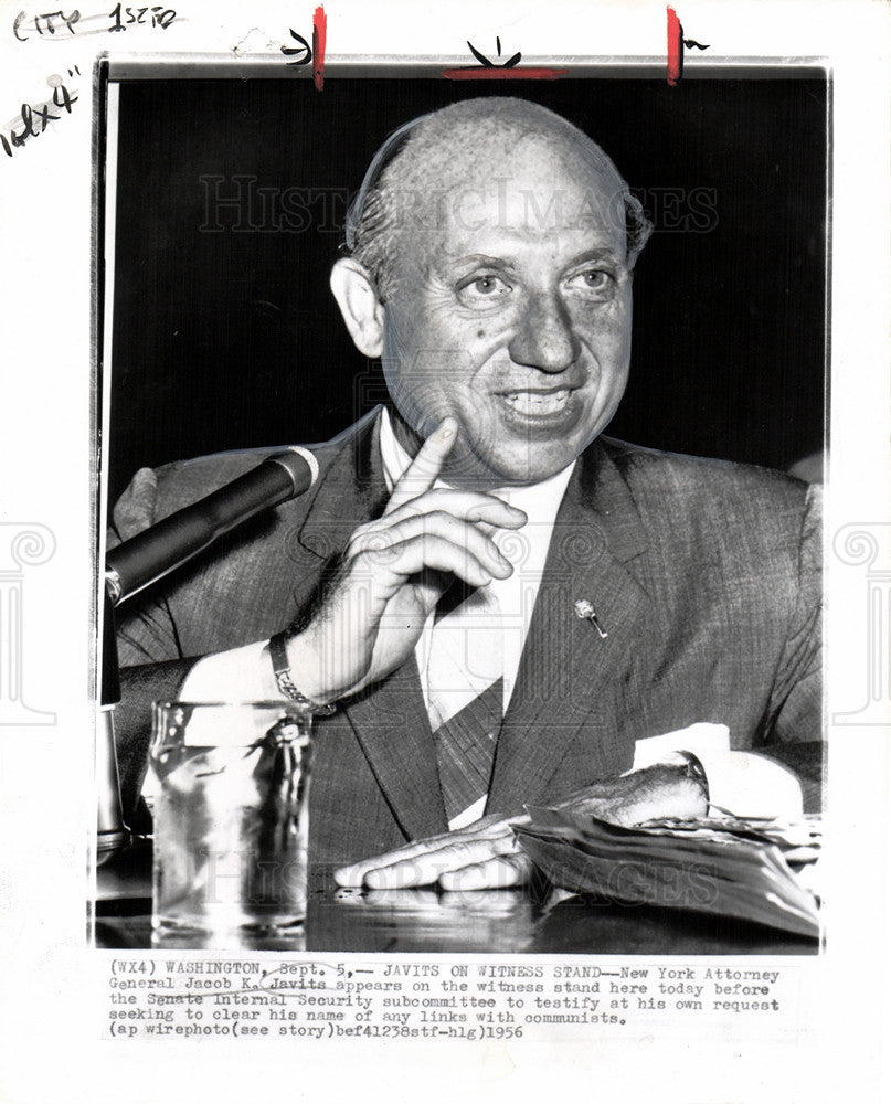 1962 Press Photo Jacob K. Javits Senator - Historic Images