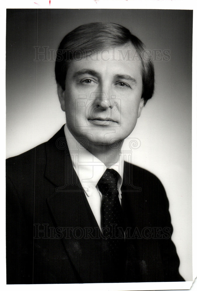 1984 Press Photo Walter Jarvis National Bank of Detroit - Historic Images