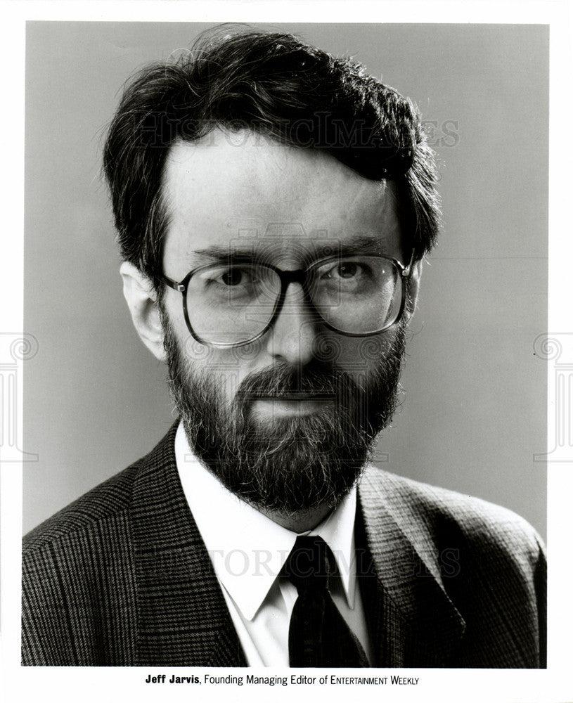 1990 Press Photo Jeff Jarvis Journalist - Historic Images