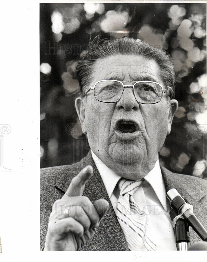 1978 Press Photo Howard Jarvis Tax Cuts - Historic Images