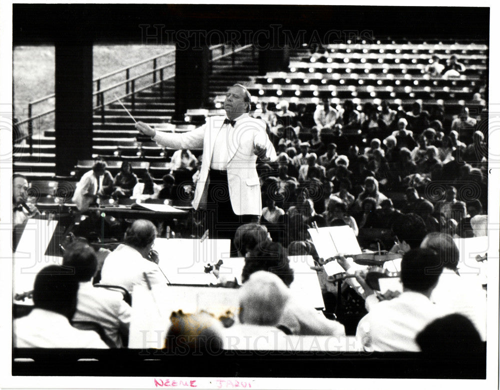 1990 Press Photo Neeme Jarvi conductor music director - Historic Images