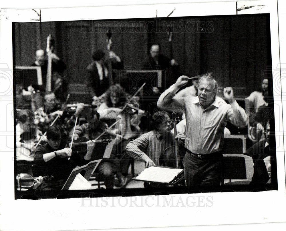 1990 Press Photo Neeme Jarvi Detroit Symphony Orchestra - Historic Images