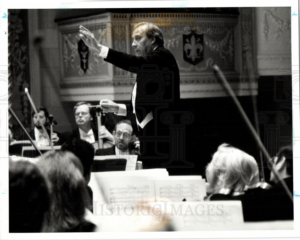 1994 Press Photo Neeme Jarvi Detroit Symphony Orchestra - Historic Images