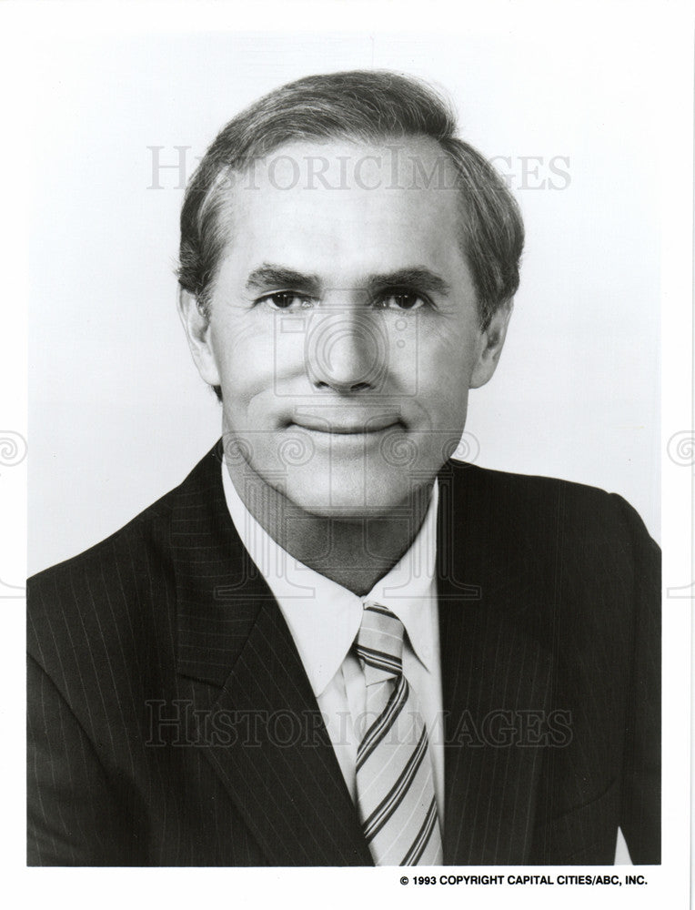 1993 Press Photo Tom Jarriel, American News Reporter - Historic Images