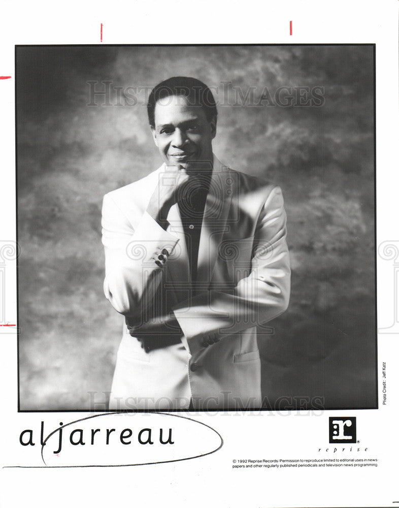 1992 Press Photo Al Jarreau Jazz psychology - Historic Images