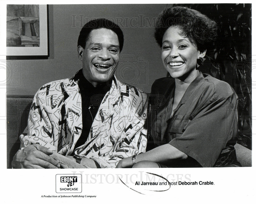 Press Photo Al Jarreau Deborah Crable singer host - Historic Images