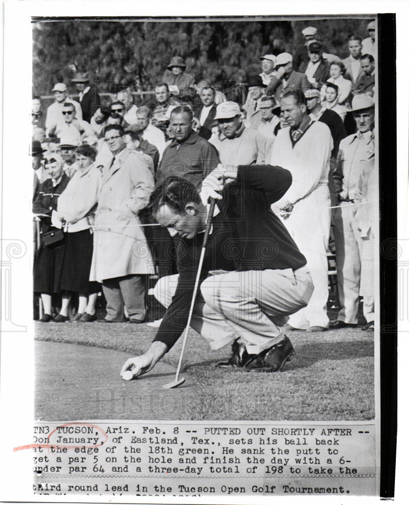 1958 Press Photo Don January golfer Tucson Open Tourney - Historic Images