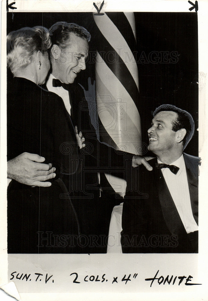 1957 Press Photo Dick Powell American Movie Actor - Historic Images