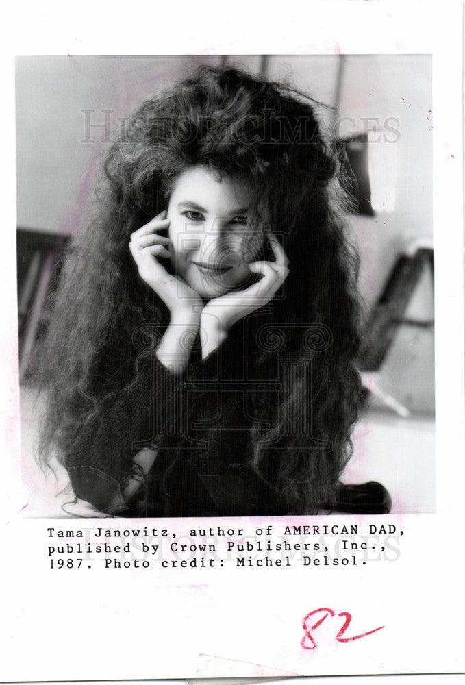 1988 Press Photo Tama Janowitz Author - Historic Images