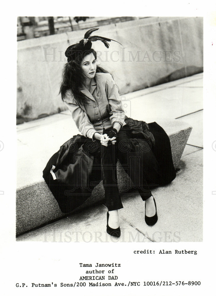 1987 Press Photo Tama Janowitz Novelist - Historic Images