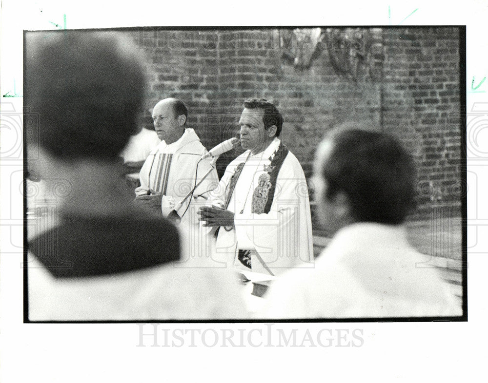 1986 Press Photo SOLIDARITY PRIEST HENRYK JANKOWSKI - Historic Images