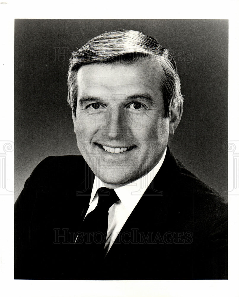 1987 Press Photo Gene Jankowski President CBS President - Historic Images
