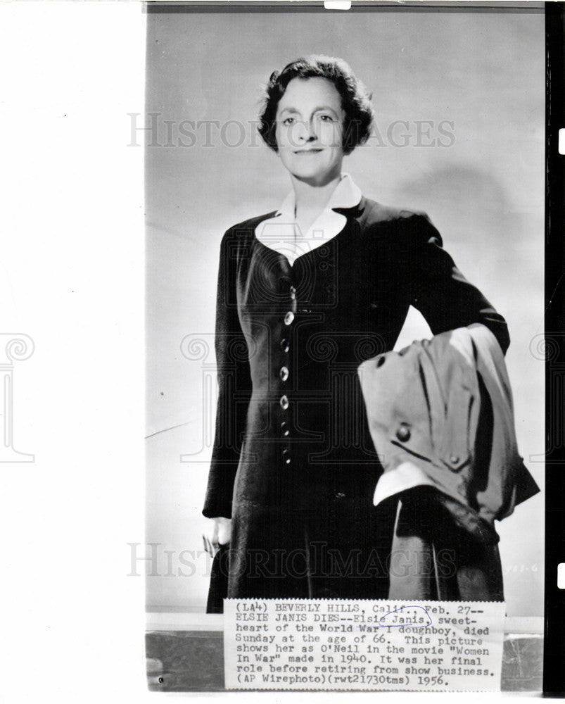 1956 Press Photo Elsie Janis, dies, age 66 - Historic Images