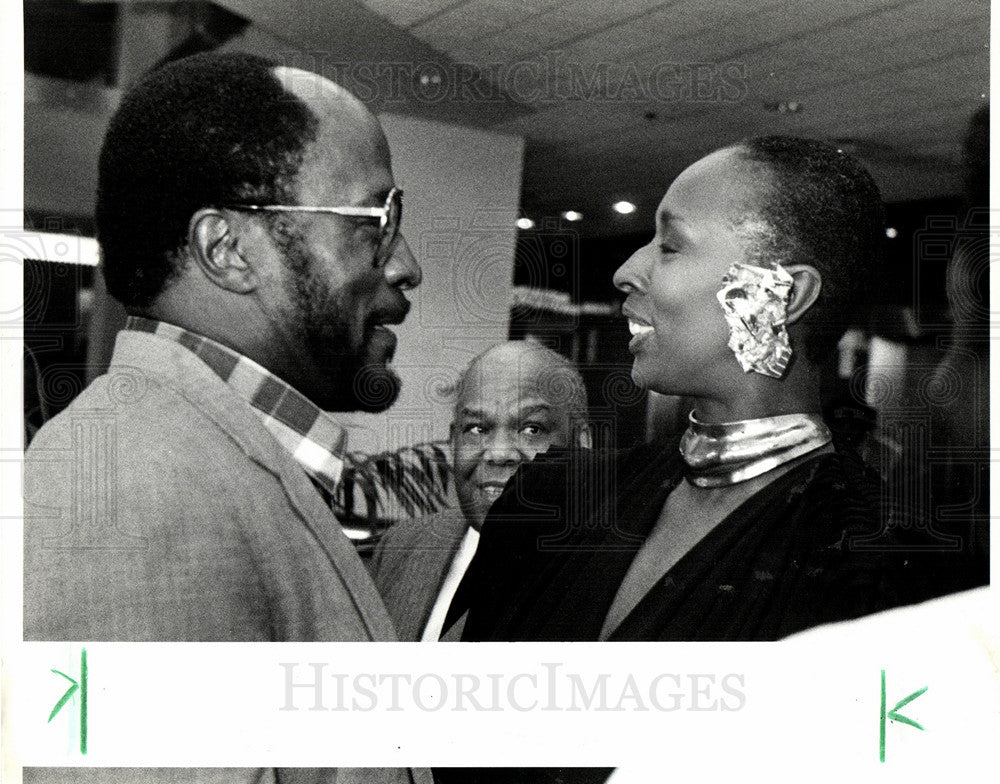 1986 Press Photo Judith Jamison John Amos Friends - Historic Images