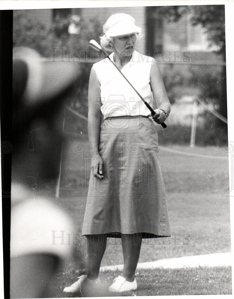 1957 Press Photo Golf Golfer Betty Jamison Wolverine - Historic Images