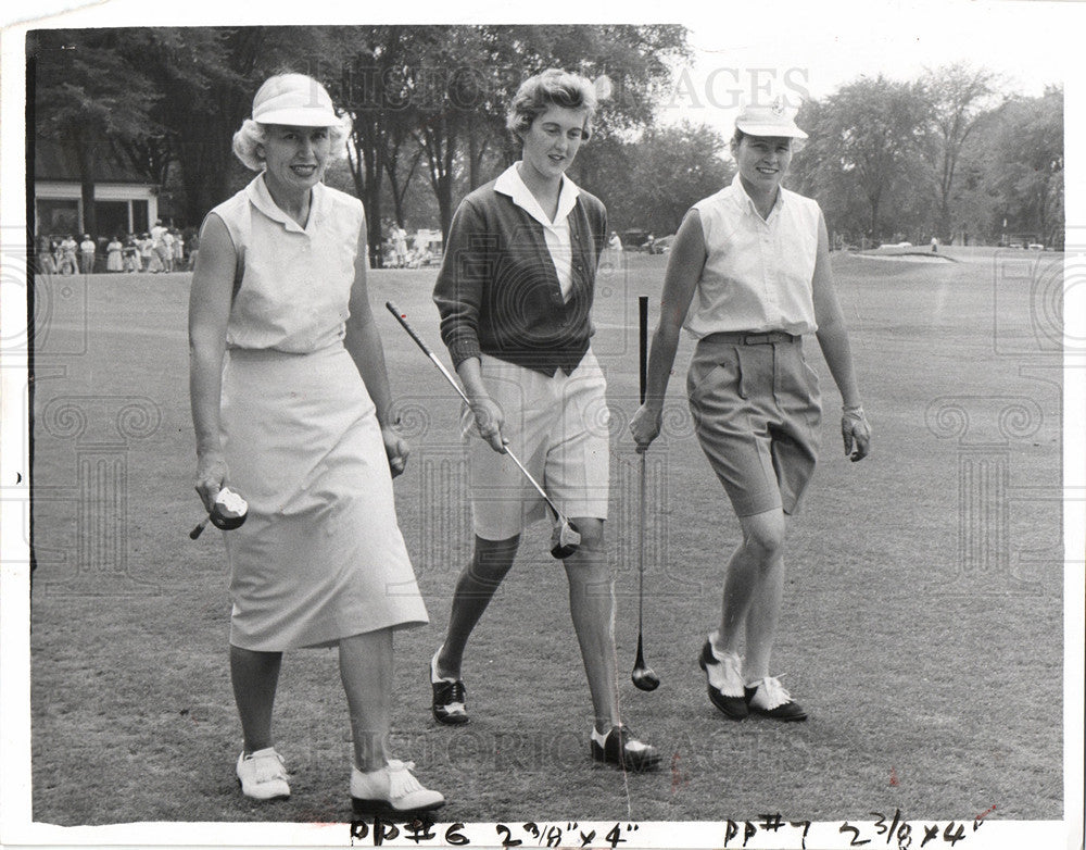 1957 Press Photo Betty Jameson professional golfer - Historic Images