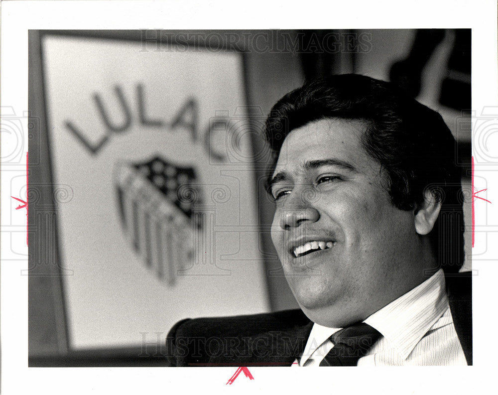 1983 Press Photo Mauricio Jimenez Jr. Latin citizens - Historic Images