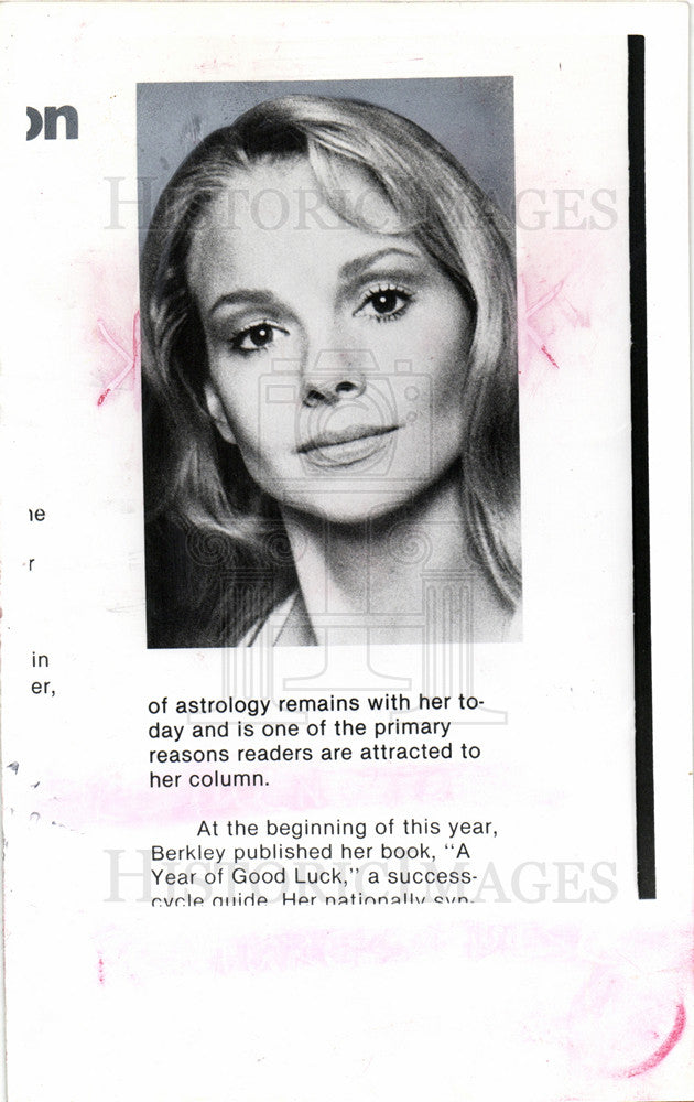 1980 Press Photo Joyce Jillson astrology column book - Historic Images