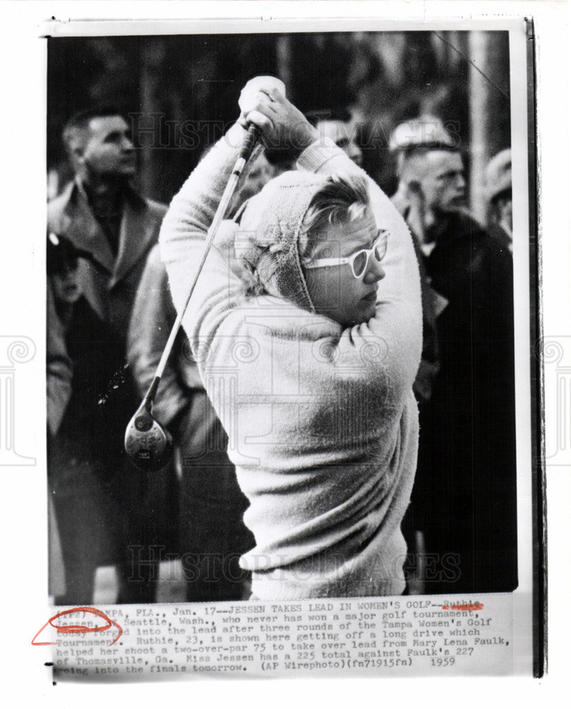 1959, Ruthie Jessen Golfer Seattle - Historic Images