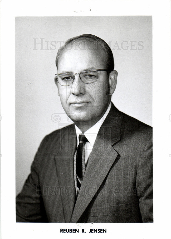 Press Photo Reuben R. Jensen nota Executive - Historic Images