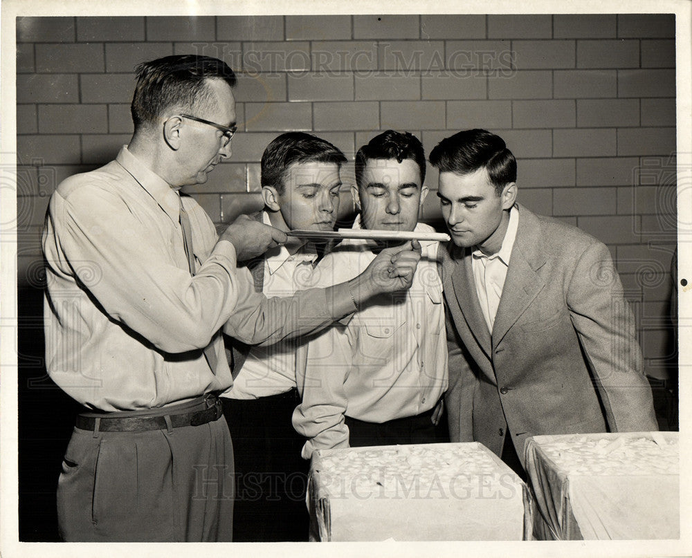 1951 Press Photo Jensen Miller Kruger Hosner dairy - Historic Images