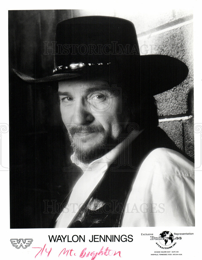 1995 Press Photo Waylon Jennings - Historic Images