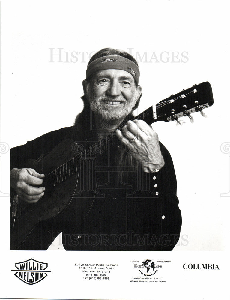 1992 Press Photo Willie Nelson, singer, songwriter - Historic Images