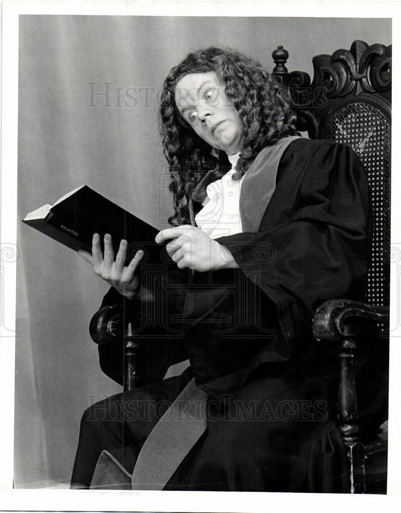 1960 Press Photo Tom Jennings Iolanthe Lord Chancellor - Historic Images