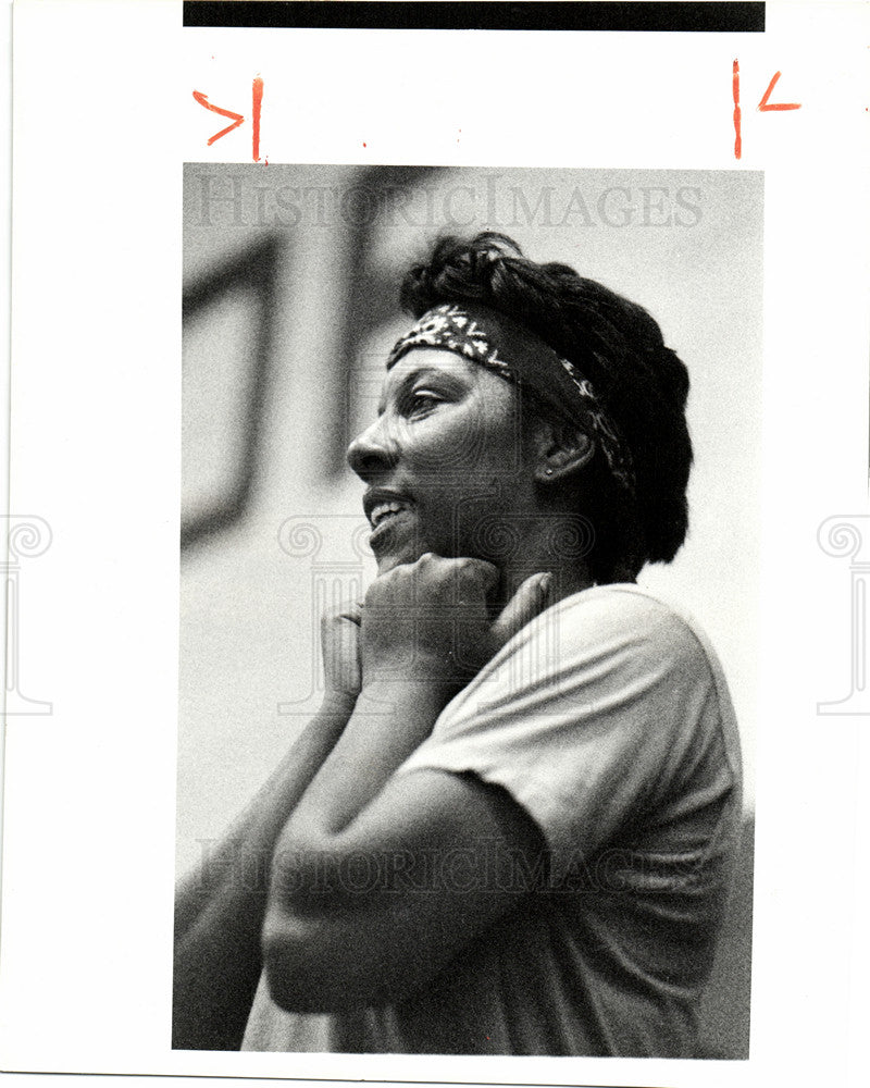 1985 Press Photo Marilyn Jenkins Detroit Policewoman - Historic Images