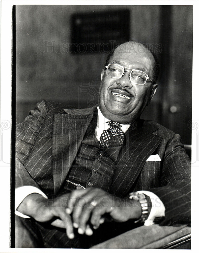 1982 Press Photo T.J.Jemison president National Baptist - Historic Images