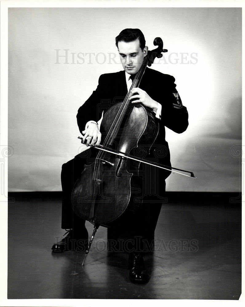 1956 Press Photo Jerome Jelinek Professor Cellist - Historic Images