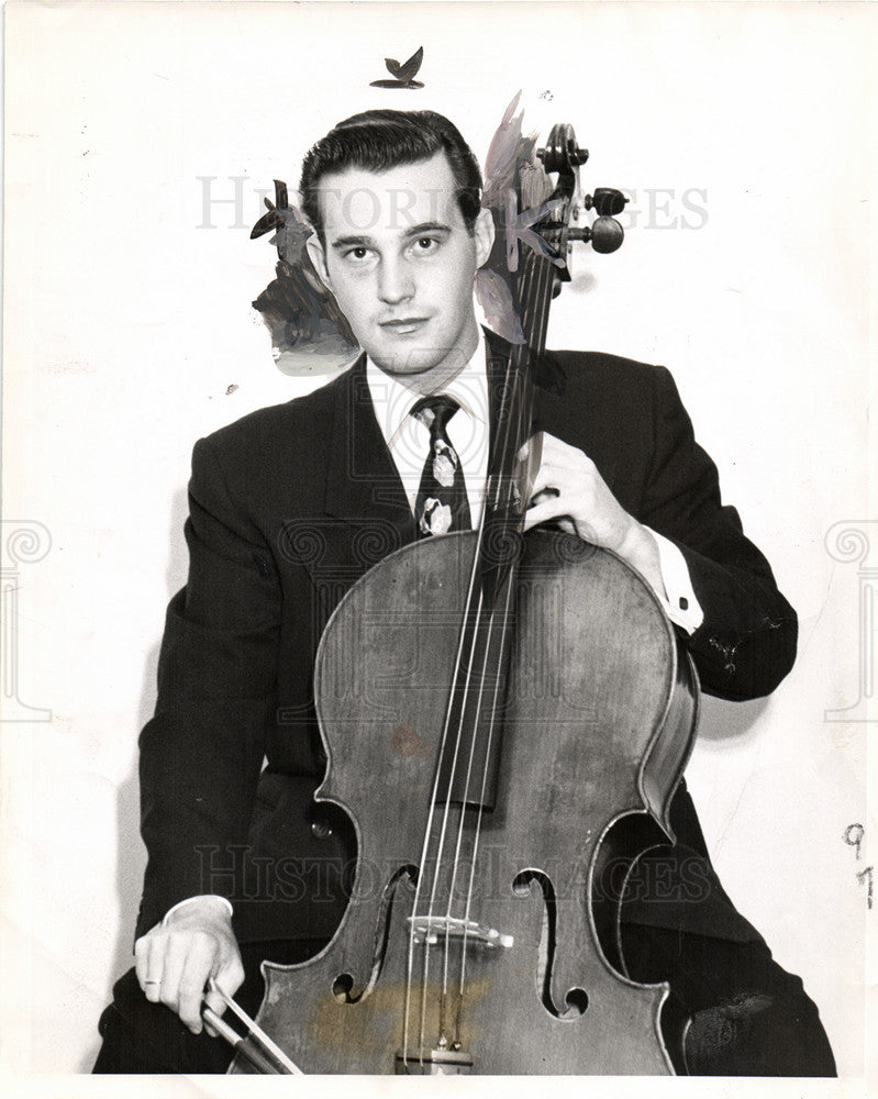 1952 Press Photo Jerome Jelinek cellist music - Historic Images