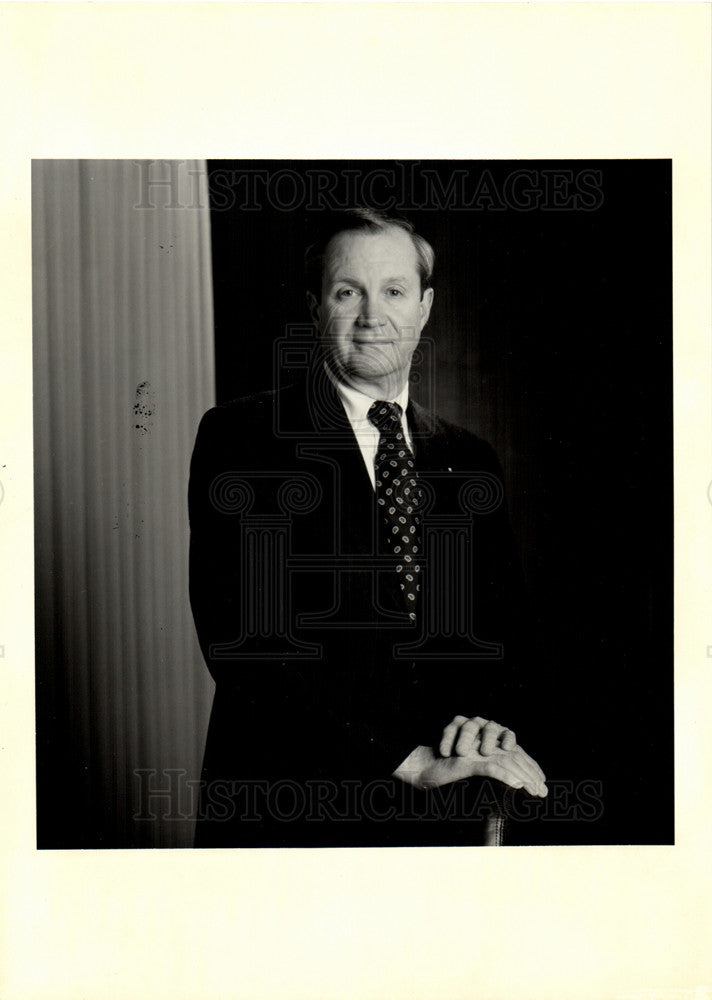 1993 Press Photo NBD Bancorp CEO Thomas Jeffs President - Historic Images