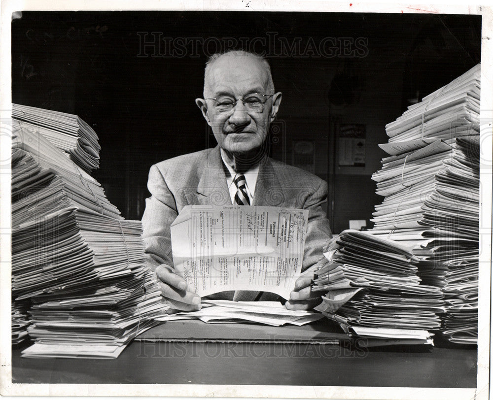 1953 Press Photo James M. Jeffries Judge Common Pleas - Historic Images