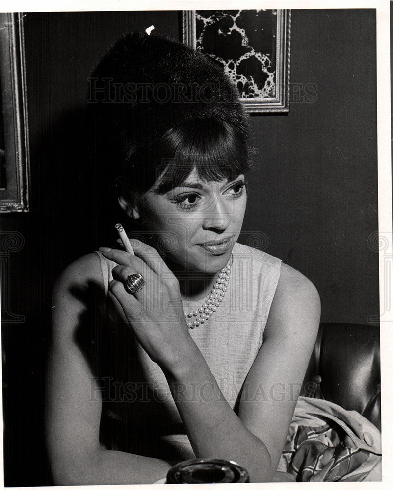 1956 Press Photo Fran Jeffries acrtress singer movie - Historic Images