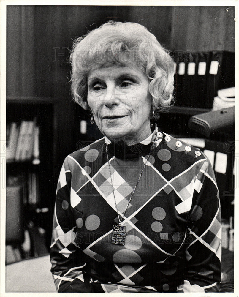 1972 Press Photo Mildred M. Jeffrey political activist - Historic Images